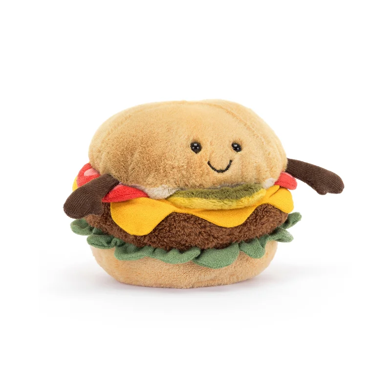 Fluffy and warm toy companionsAmuseable Burger Soft Toy