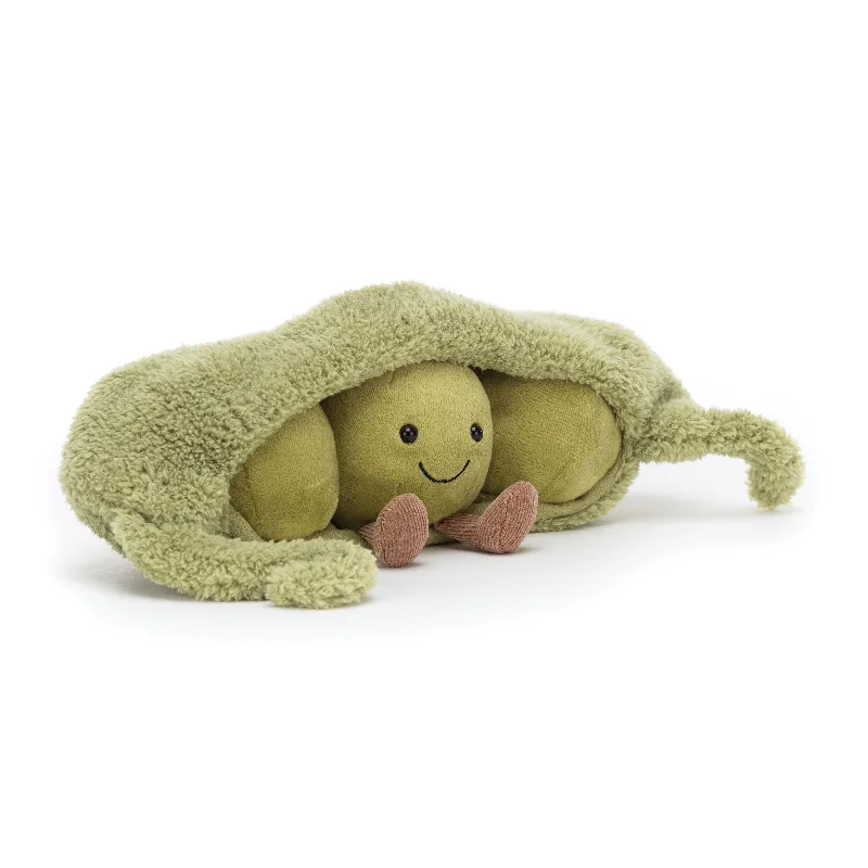Cuddly and snuggly Jellycat snuggle partnersAmuseable Peas in a Pod