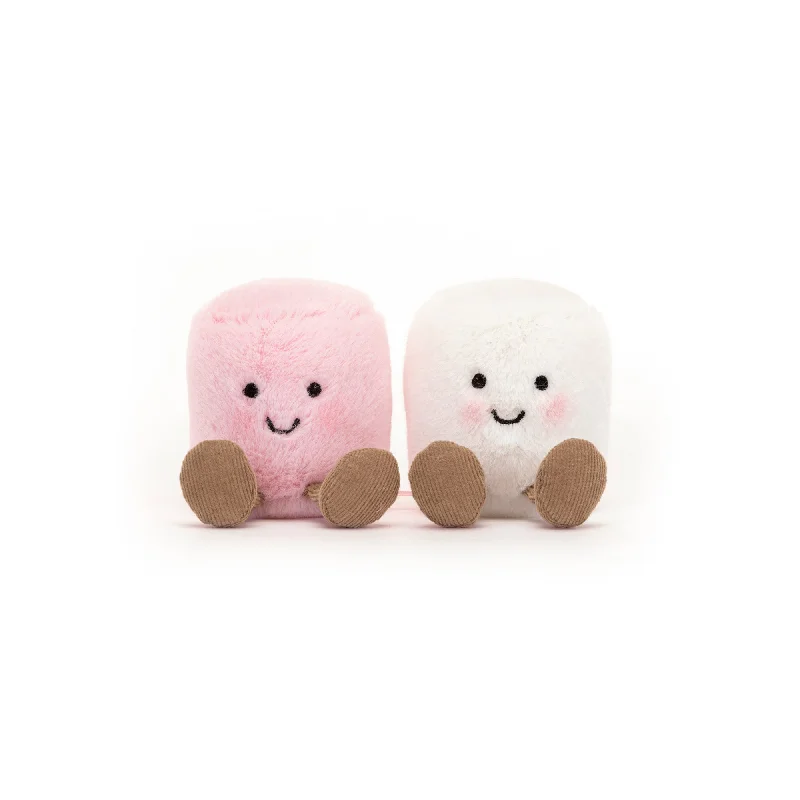 Endearing and lovable stuffed toysAmuseable Pink and White Marshmallows Soft Toy