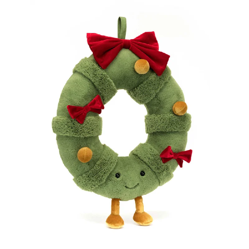 Adorable and snuggly Jellycat toysAmuseables Decorated Christmas Wreath
