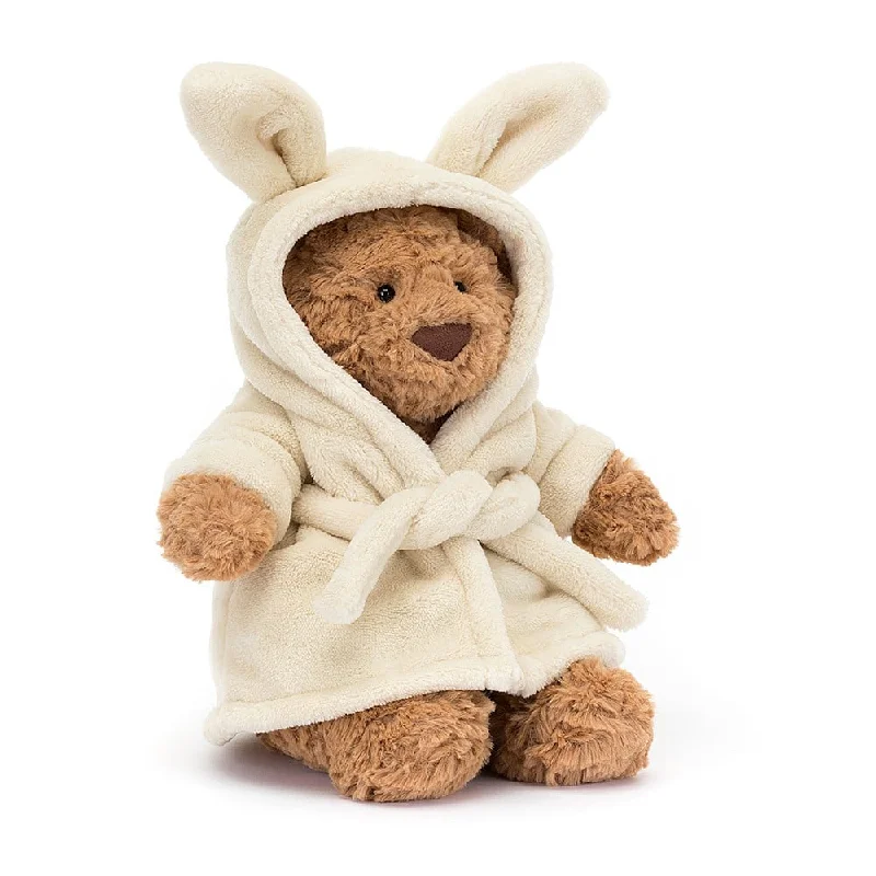 Cuddly and delightful Jellycat naptime buddiesJellycat Bartholomew Bear Bathrobe