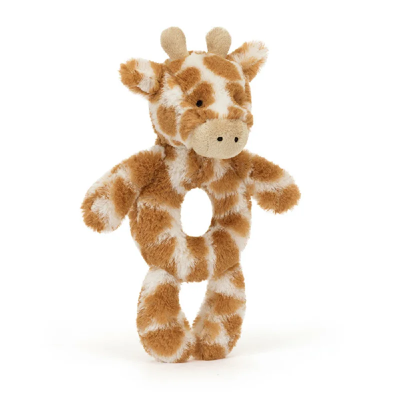 Sweet and endearing Jellycat stuffiesBashful Giraffe Ring Rattle