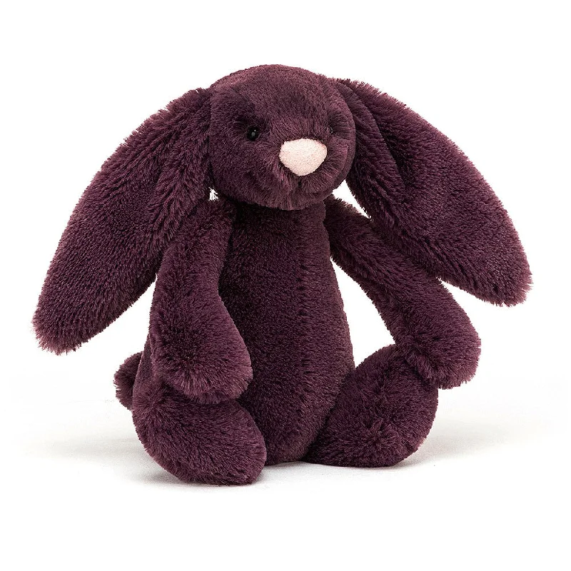 Fluffy and comforting Jellycat superior materialsBashful Plum Bunny - Small