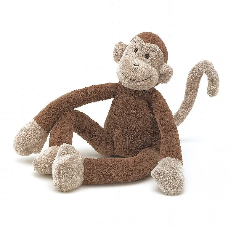 Huggable and charming Jellycat beloved by all ages.Slackajack Cuddly Monkey From Jellycat Suitable From Birth
