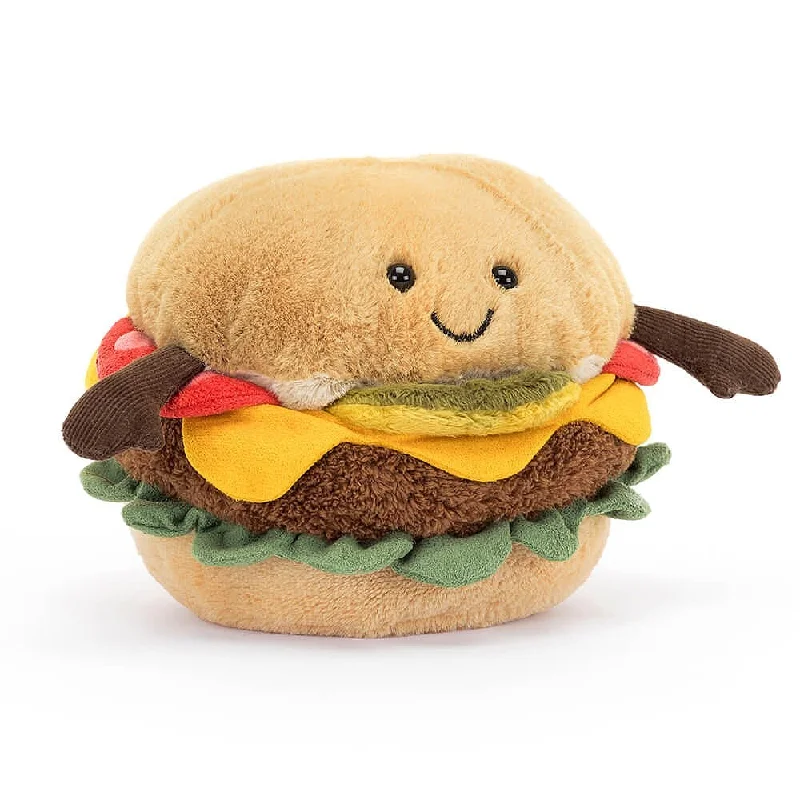 Fluffy and comforting Jellycat superior materialsJellycat Amuseable Burger