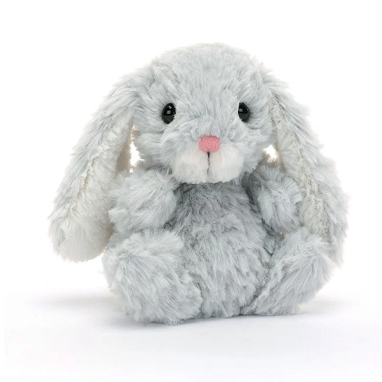 Fluffy and comforting Jellycat superior materialsJellycat Yummy Bunny Silver 5"