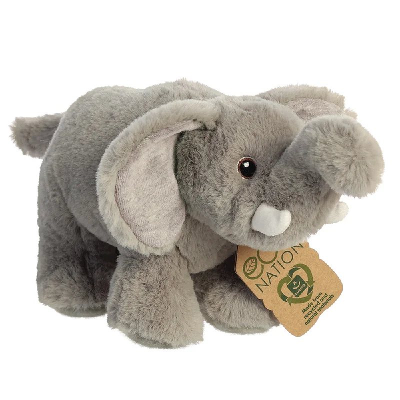 Cheerful and happy stuffed figuresEco Nation Elephant Soft Toy