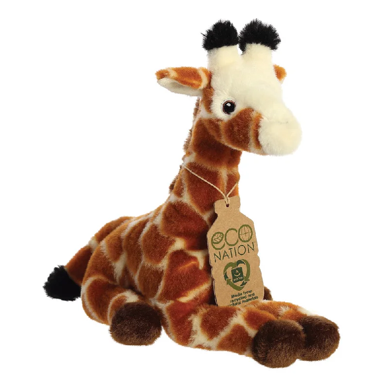 Cheerful and happy stuffed figuresEco Nation Giraffe Soft Toy