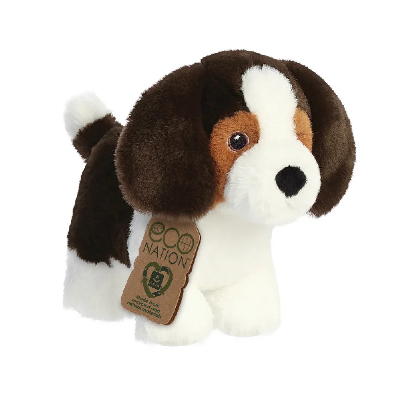 Friendly and approachable plush friendsEco Nation Beagle Dog Soft Toy