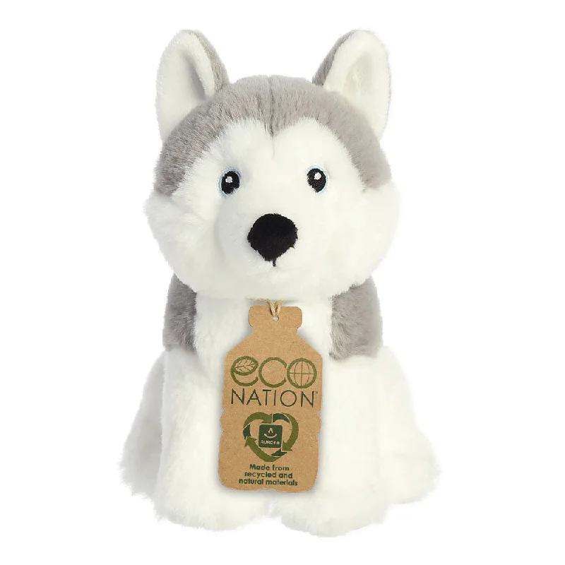Adorable and tiny stuffed crittersEco Nation Husky Dog Soft Toy