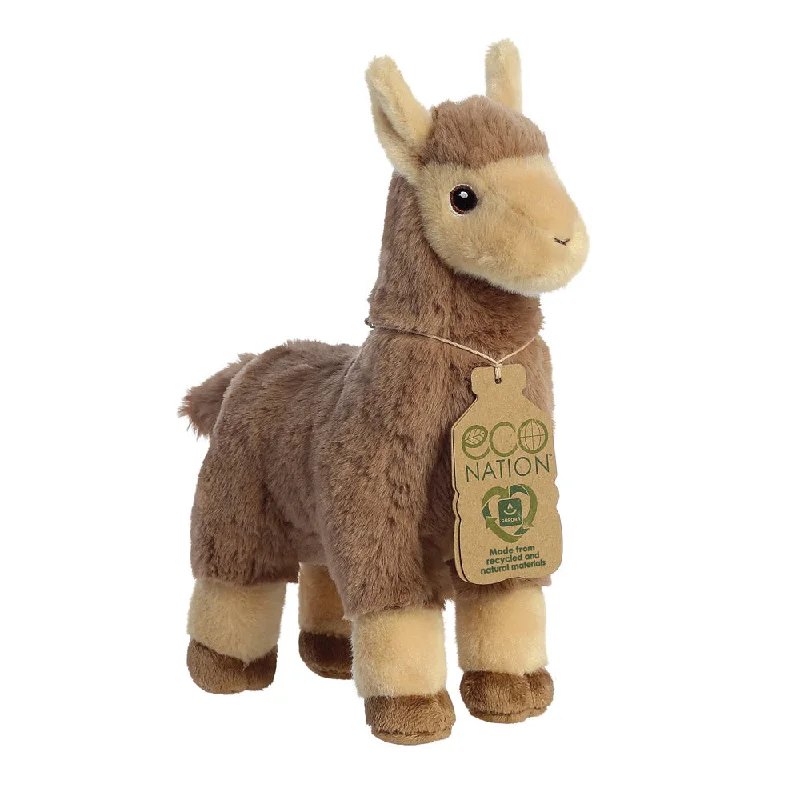 Friendly and approachable plush friendsEco Nation Llama Tan Soft Toy