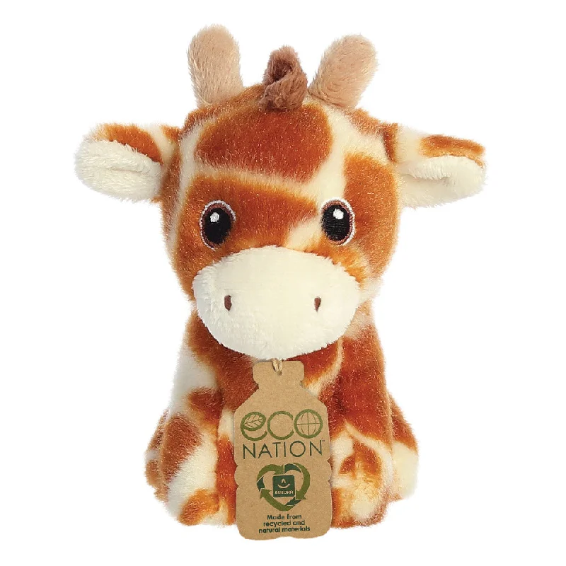 Sweet and innocent stuffed animalsEco Nation Mini Giraffe Soft Toy