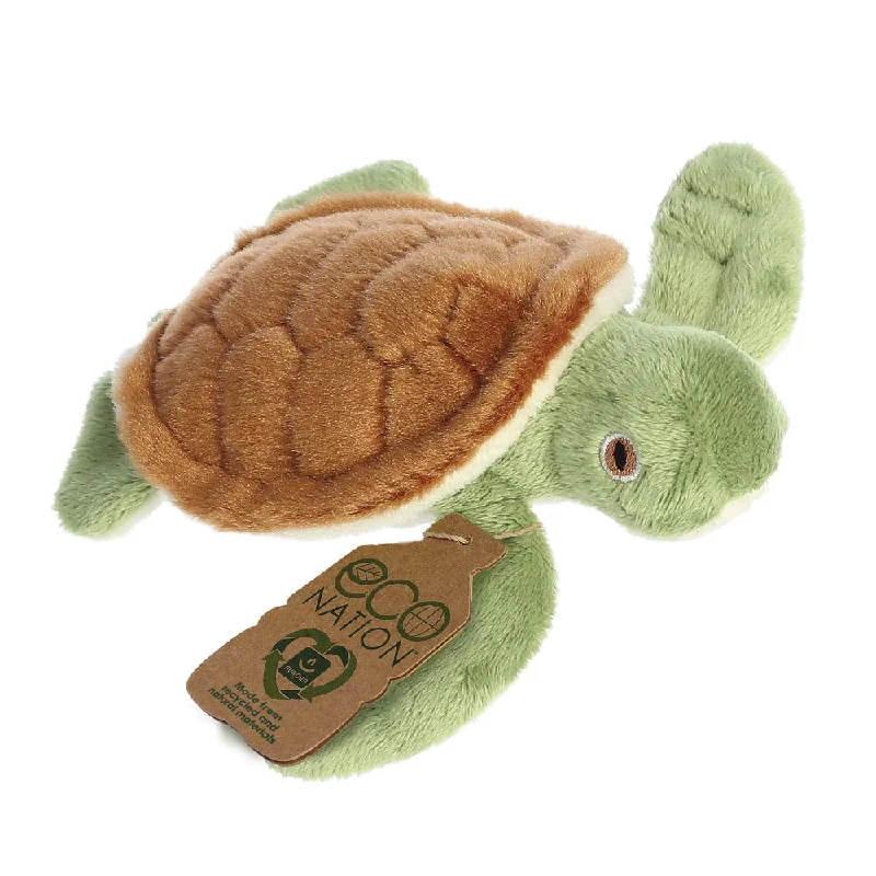 Colorful and vibrant plush creationsEco Nation Mini Turtle Soft Toy