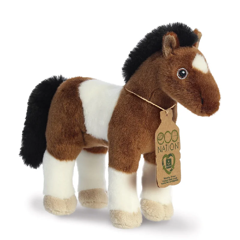 Cuddly and comforting plush charactersEco Nation Paint Horse Soft Toy