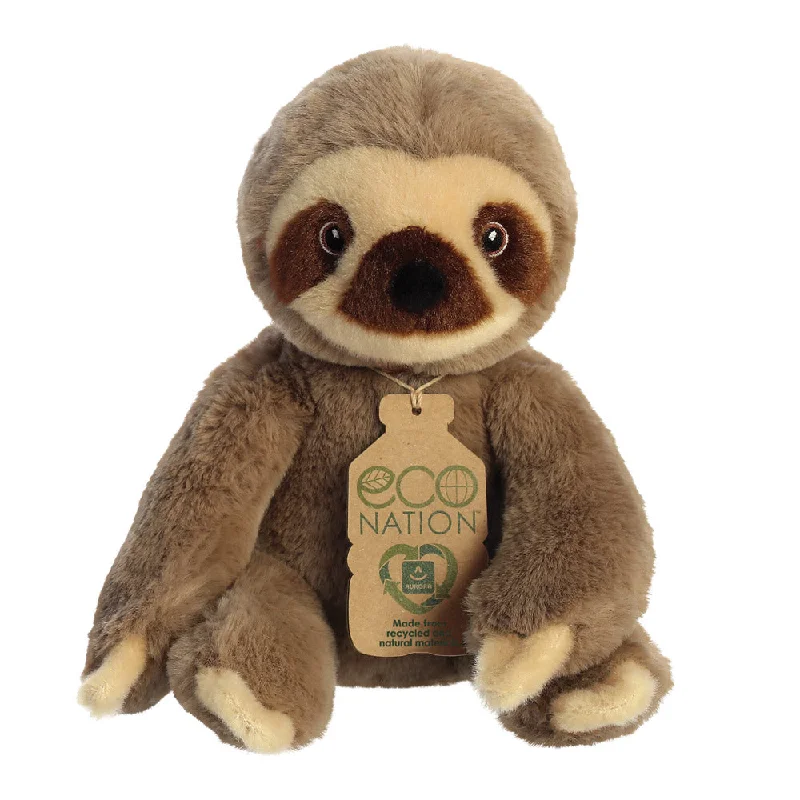 Fluffy and warm toy companionsEco Nation Sloth Soft Toy