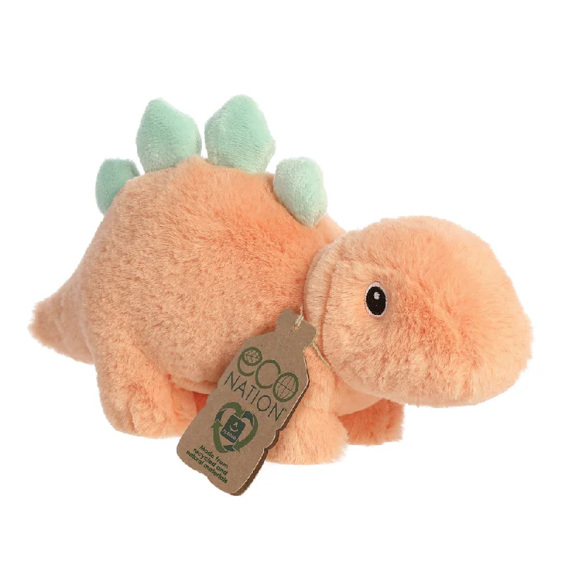 Cuddly and comforting plush charactersEco Nation Steggy Stegosaurus Soft Toy