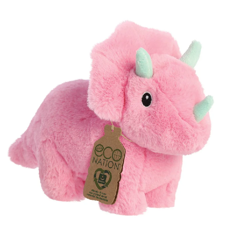 Delightful and enchanting plush friendsEco Nation Trix Triceratops Soft Toy