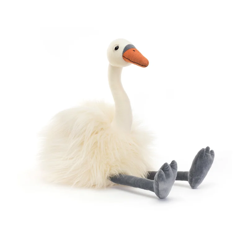 Colorful and vibrant plush creationsEvelyn Swan Soft Toy
