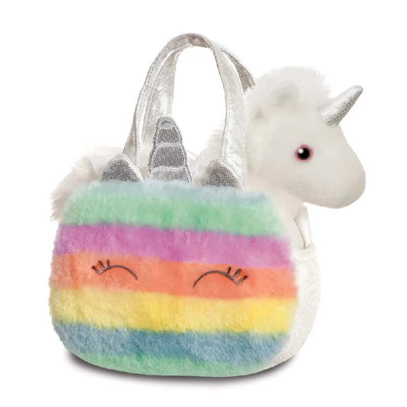 Colorful and vibrant plush creationsFancy Pal Rainbow Unicorn, 8In