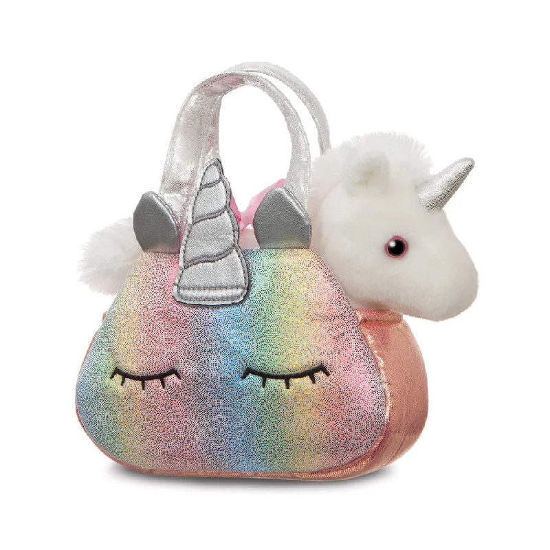 Delightful and enchanting plush friendsFancy Pal Rainbow Unicorn Soft Toy
