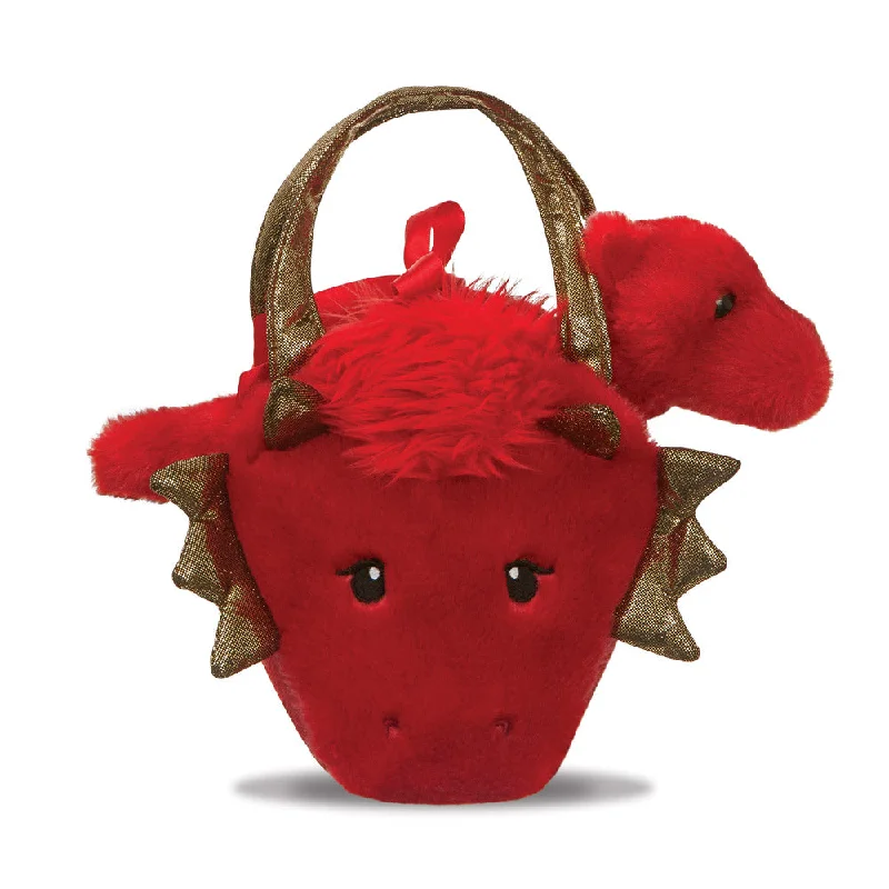 Fluffy and warm toy companionsFancy Pal Red Dragon Soft Toy