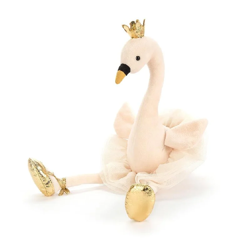 Adorable and plush Jellycat emotional support friendsJellycat Fancy Swan - Medium