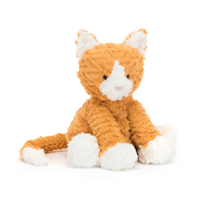 Fluffy and comforting Jellycat superior materialsFuddlewuddle Ginger Cat