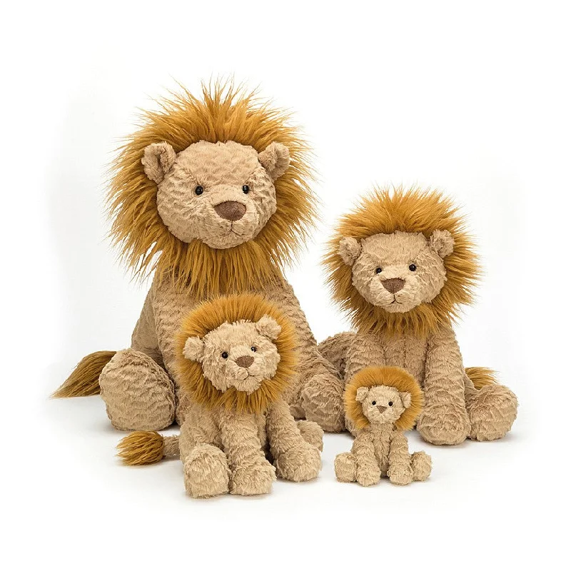 Huggable and comforting Jellycat creationsFuddlewuddle Lion Teddybear 12months Plus