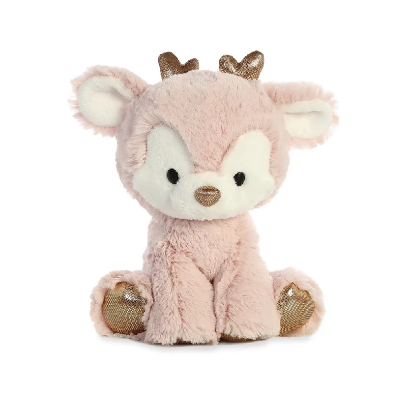 Adorable and charming plush figuresGlitzy Tots Pink Reindeer Soft Toy