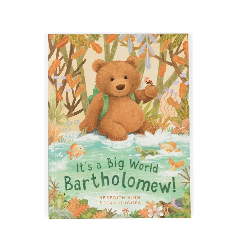 Soft and cozy Jellycat high-quality craftsmanshipIt's a big world Bartholomew Book