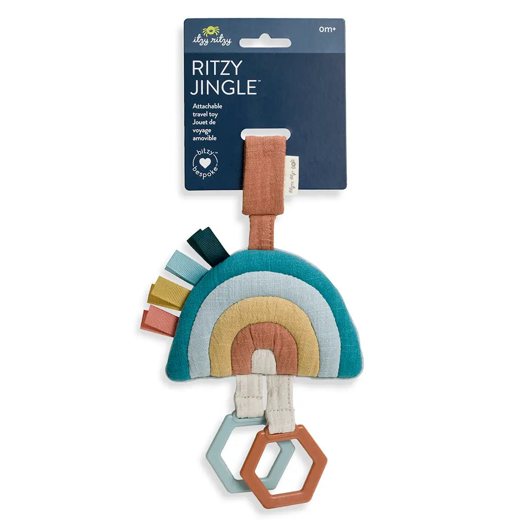 Adorable and gentle Jellycat friendsItzy Ritzy Bitzy Ritzy Jingle™ Attachable Travel Toy - Rainbow Adorable and gentle Jellycat friendsItzy Ritzy Bitzy Ritzy Jingle™ Attachable Travel Toy - Rainbow