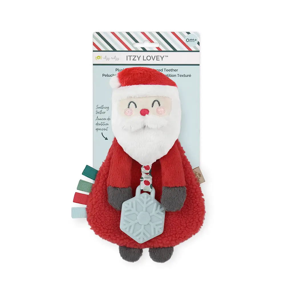 Soft and cozy Jellycat high-quality craftsmanshipItzy Ritzy Itzy Lovey™ Holiday Santa Plush + Teether Toy