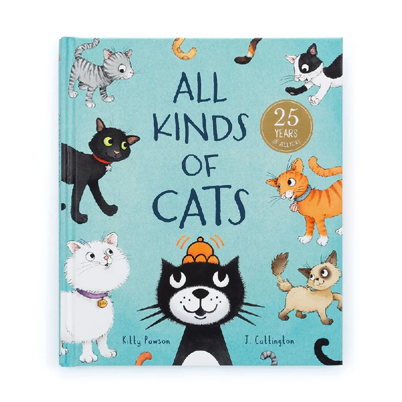 Cozy and gentle Jellycat attention to detailJellycat All Kinds of Cats Book