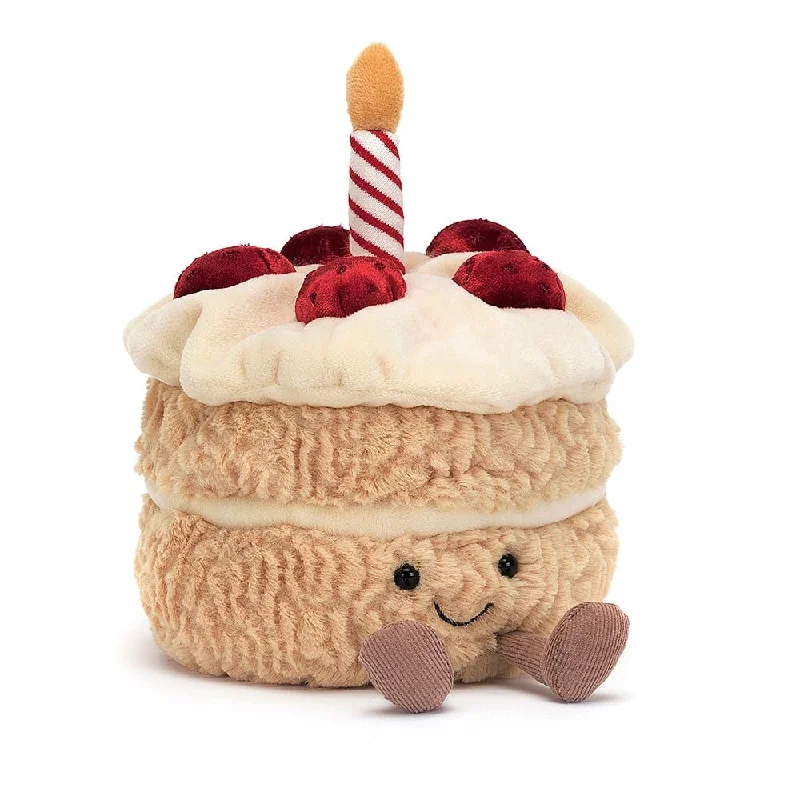 Fluffy and comforting Jellycat superior materialsJellycat Amuseable Birthday Cake