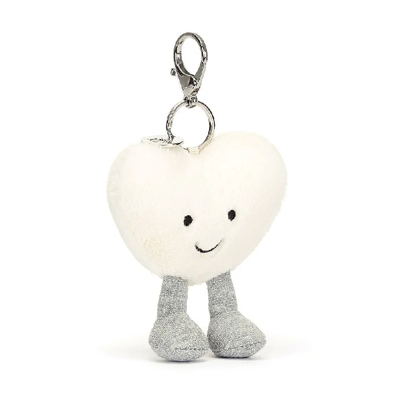 Cuddly and lovely Jellycat animalsJellycat Amuseable Cream Heart Bag Charm