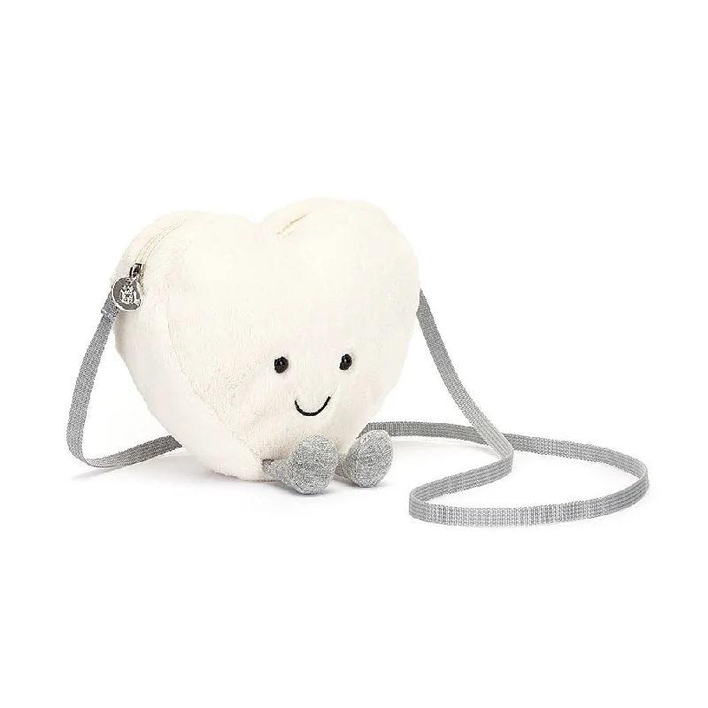 Fluffy and comforting Jellycat superior materialsJellycat Amuseable Cream Heart Bag