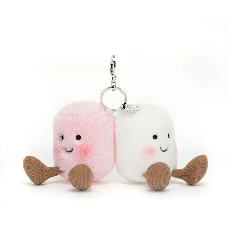Sweet and endearing Jellycat stuffiesJellycat Amuseable Pair Of Marshmallows Bag Charm Sweet and endearing Jellycat stuffiesJellycat Amuseable Pair Of Marshmallows Bag Charm