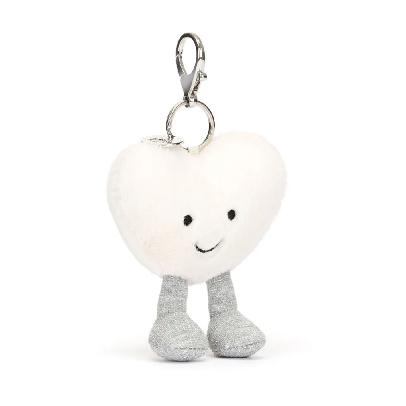 Cozy and gentle Jellycat attention to detailJellycat Amuseables Cream Heart Bag Charm Cozy and gentle Jellycat attention to detailJellycat Amuseables Cream Heart Bag Charm