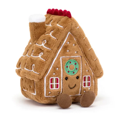 Soft and squishy plush crittersJellycat, Amuseables Gingerbread House