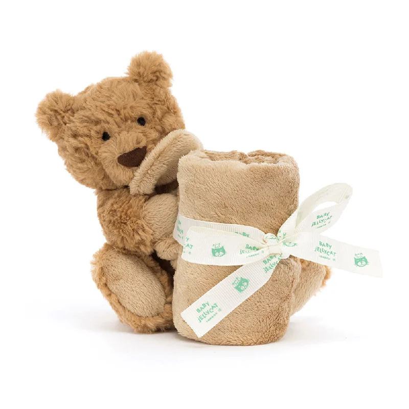 Cuddly and lovely Jellycat animalsJellycat Bartholomew Bear Soother - Personalisation Available