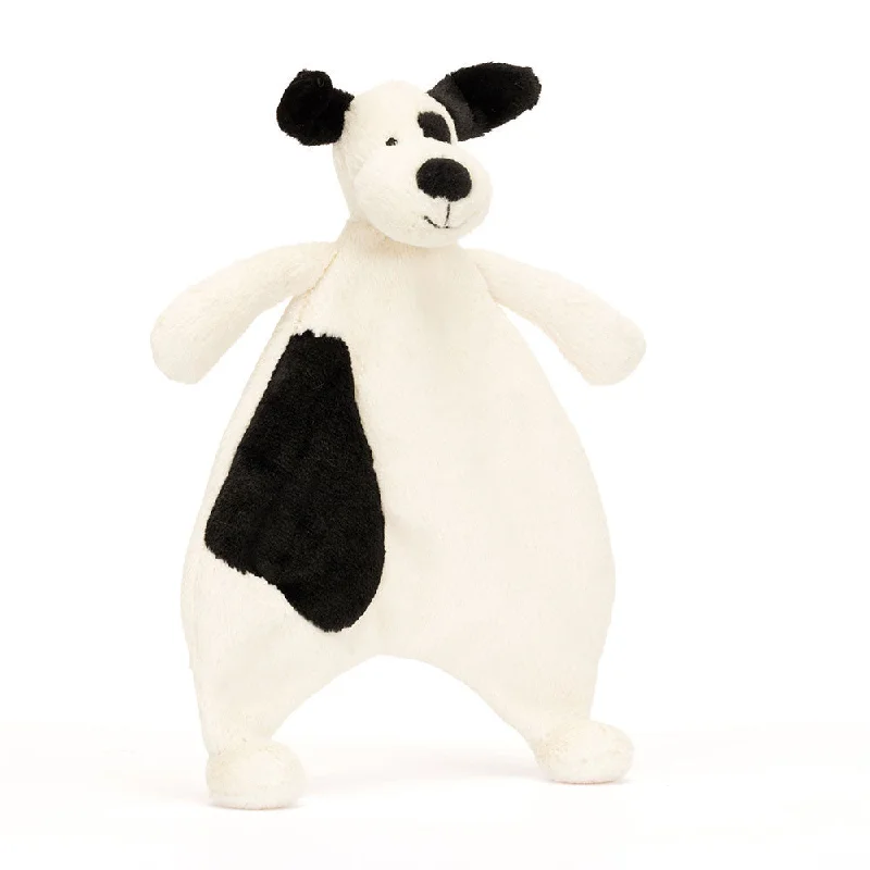 Fluffy and charming Jellycat itemsJellycat Bashful Black & Cream Puppy Comforter