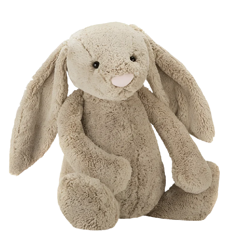Cozy and gentle Jellycat attention to detailBashful Bunny Beige Huge