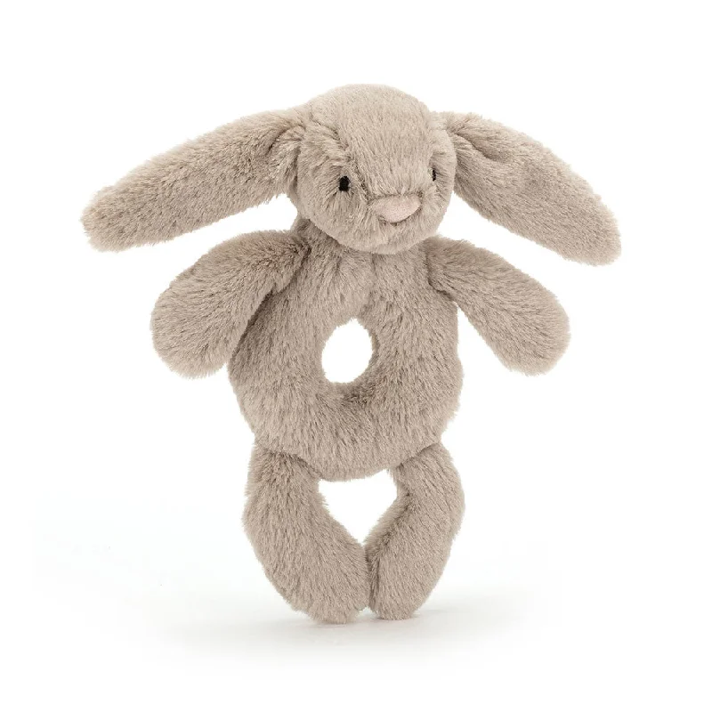 Plush and comforting Jellycat figuresJellycat Bashful Bunny Ring Rattle