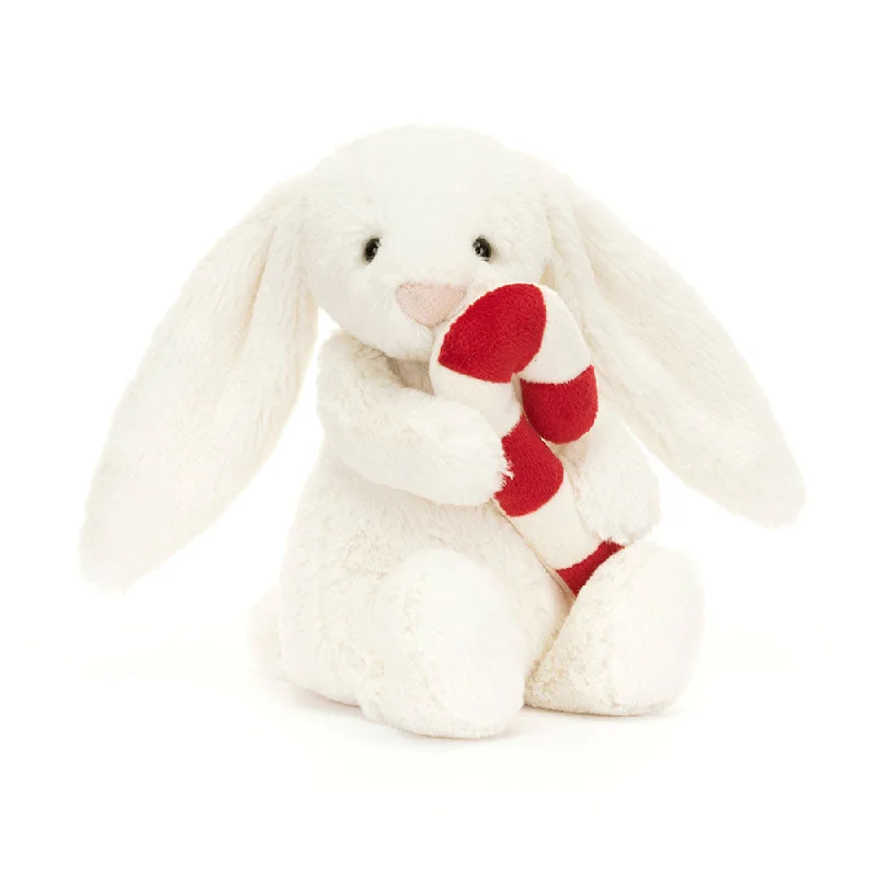 Plush and comforting Jellycat figuresJellycat Bashful Bunny With Candycane