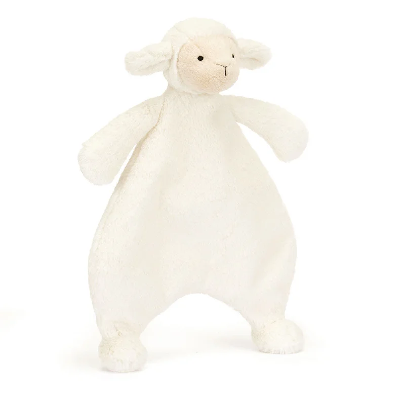 Adorable and plush Jellycat emotional support friendsJellycat Bashful Lamb Comforter