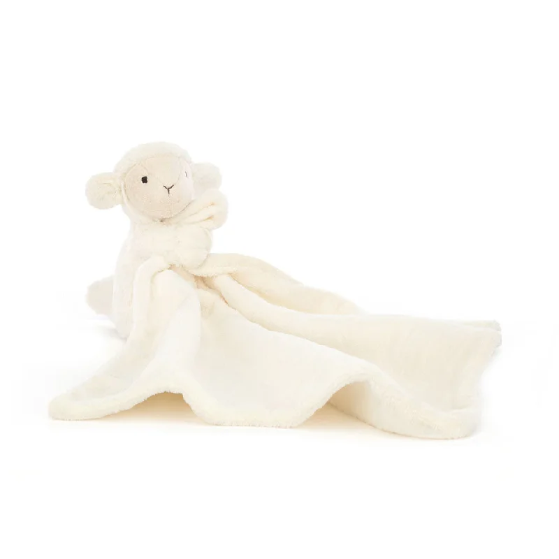 Fluffy and comforting Jellycat superior materialsJellycat Bashful Lamb Soother