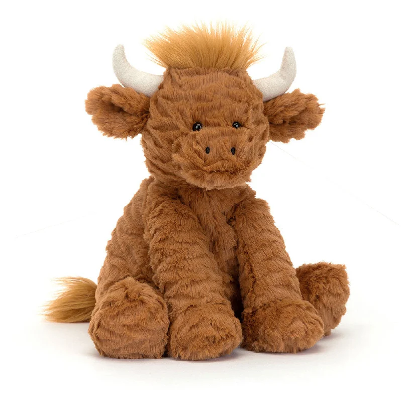 Cuddly and delightful Jellycat naptime buddiesJellycat Fuddlewuddle Highland Cow