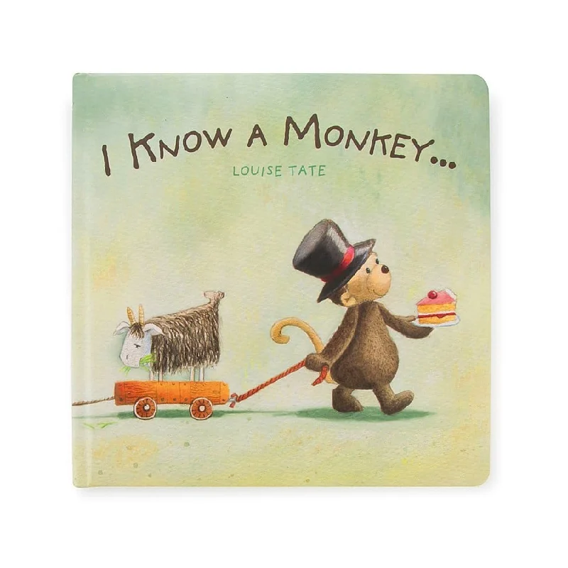 Cuddly and endearing Jellycat timeless appealJellycat I Know a Monkey Book