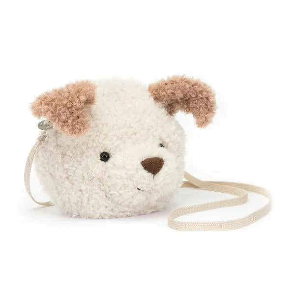Cuddly and snuggly Jellycat snuggle partnersJellycat Little Pup Bag 9"