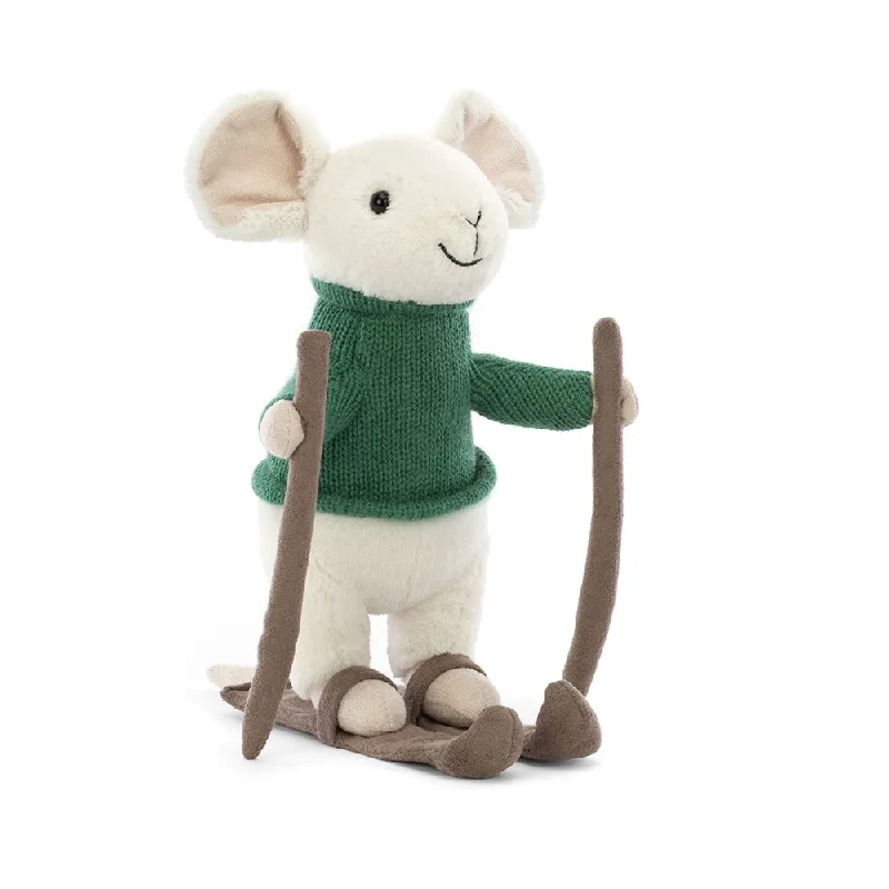 Fluffy and charming Jellycat itemsJellycat Merry Mouse Skiing 8"